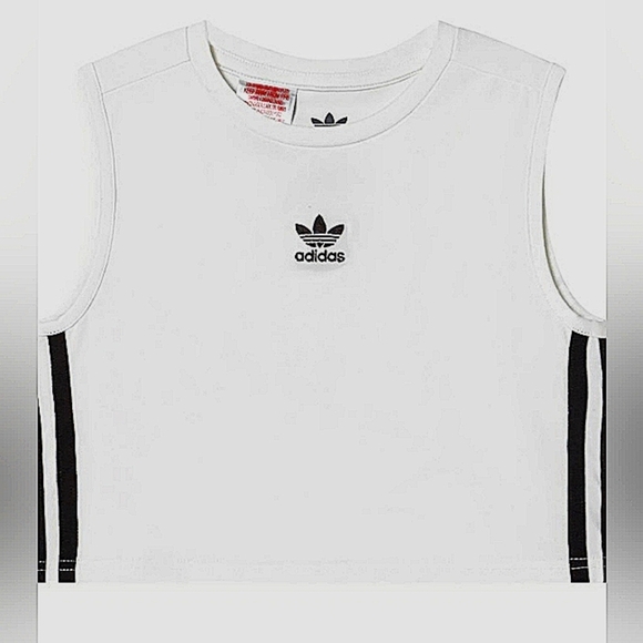 Adidas | Adicolor Crop Tank Top Junior | Size 11/12 Junior Or Woman's XS - Picture 6 of 7